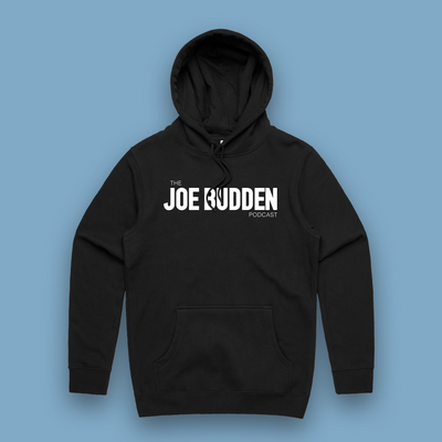 The Joe Budden Podcast - OG Logo in White - Black Hoodie